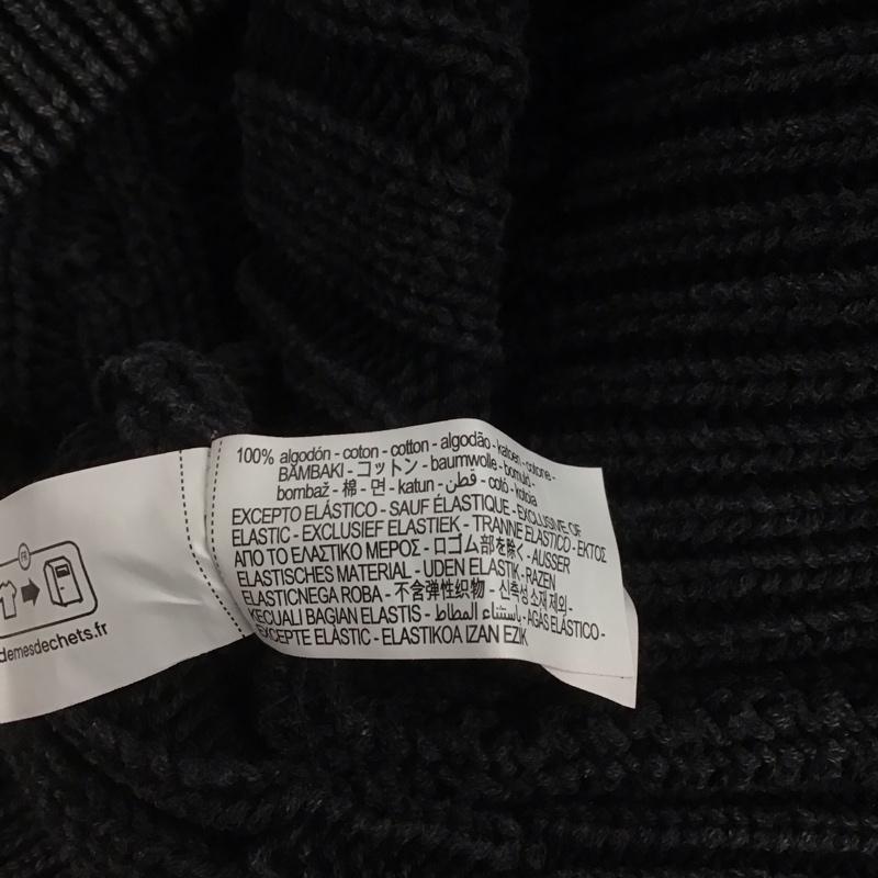 ザラ ZARA ニット、セーター 長袖 長袖ニットカットソー ニット セーター クルーネックニット L 無地 黒 / ブラック / メンズ USED 古着 中古 10124688