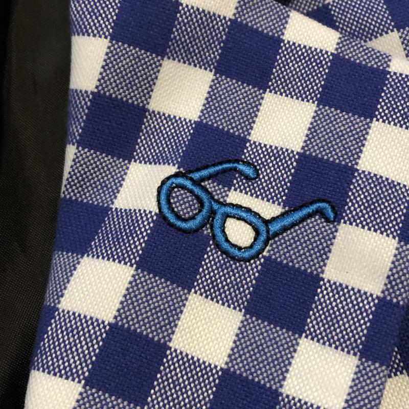 エイミー インザ バッティー ガール Aymmy in the batty girls ジャケット、上着 ジャケット、ブレザー バックプリント S チェック X ロゴ、文字 X プリント X ワンポイント X 刺繍 白 / ホワイト / X 青 / ブルー / レディース USED 古着 中古 10016994