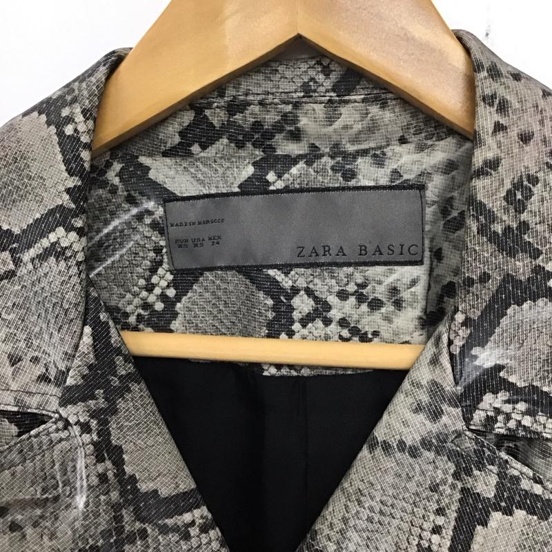 ザラベーシック ZARA BASIC ジャケット、上着 ジャケット、ブレザー パイソンジャケット アウター ロングコート XS ヘビ柄 マルチカラー / マルチカラー / レディース USED 古着 中古 10136452