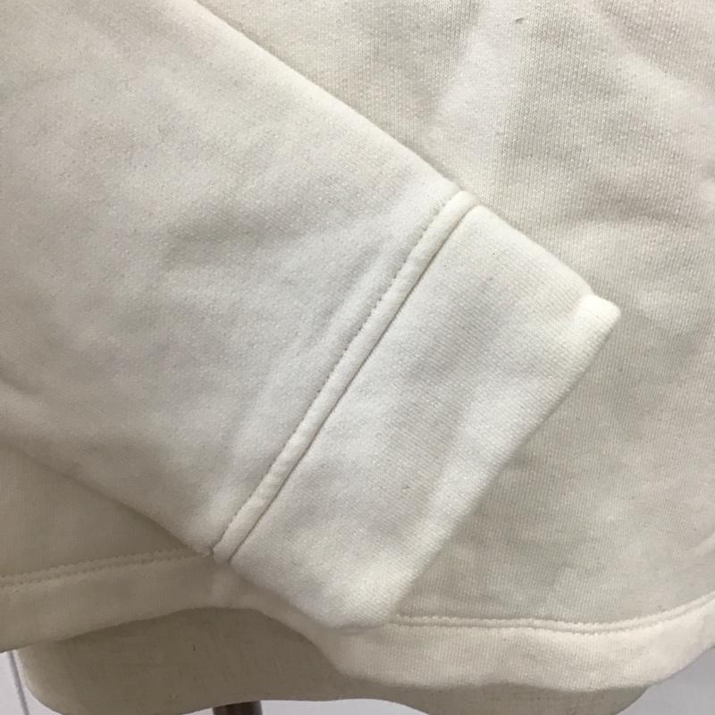 ザラ ZARA トレーナー 長袖 5644 468 712 ニット襟 裏起毛 M 無地 アイボリー / アイボリー / レディース USED 古着 中古 10108296