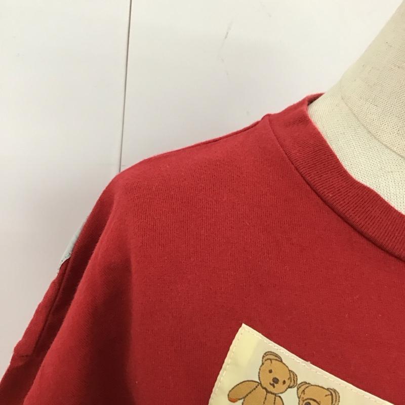 ピンクハウス PINK HOUSE Tシャツ 半袖 半袖カットソー プリントTシャツ クルーネックカットソー L ロゴ、文字 赤 / レッド / レディース USED 古着 中古 10117313