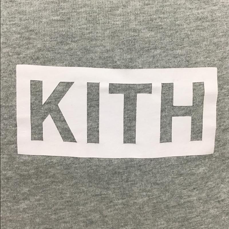 キス KITH Tシャツ 半袖 半袖カットソー プリントTシャツ クルーネックカットソー XL ロゴ、文字 灰 / グレー / メンズ USED 古着 中古 10105596