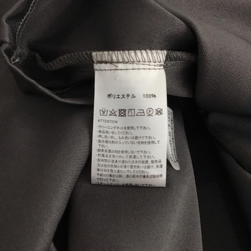 エミプラス emi+ ワンピース ロングスカート ノースリーブ Vネック 無地 灰 / グレー / レディース USED 古着 中古 10146505