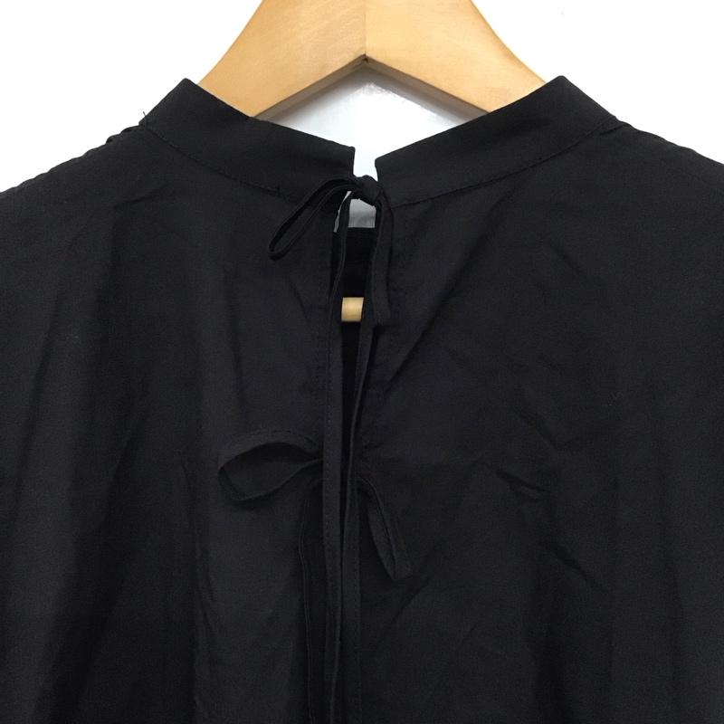 ザラ ZARA ワンピース ロングスカート 3666 154 800 ノースリーブ シャツワンピース XL 無地 黒 / ブラック / レディース USED 古着 中古 10138641