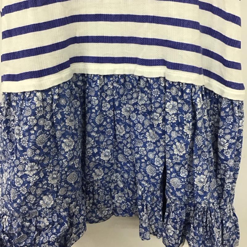 ポロラルフローレン POLO RALPH LAUREN ワンピース ミニスカート XL ボーダー柄 白 / ホワイト / X 水色 / ライトブルー /  レディース USED 古着 中古 10131974