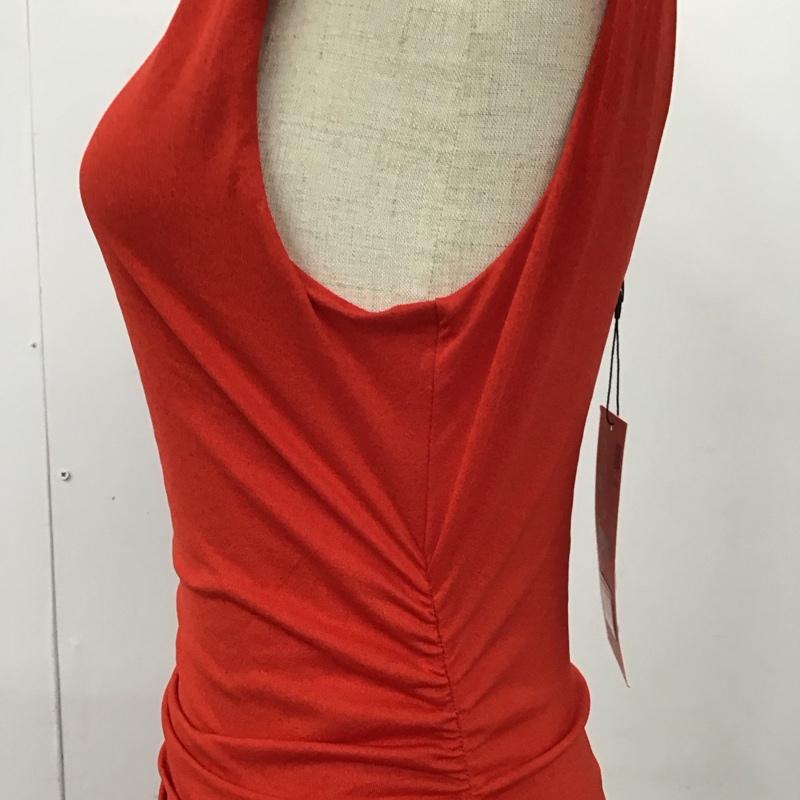 ザラ ZARA タンクトップ タンクトップ 5039 451 600 ノースリーブ ギャザー タグ付き S 無地 赤 / レッド / レディース USED 古着 中古 10118796