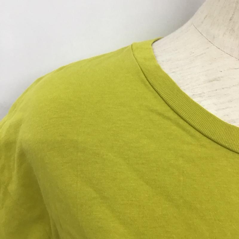 サマンサモスモス Samansa Mos2 Tシャツ 半袖 半袖カットソー プリントTシャツ クルーネックカットソー FREE ロゴ、文字 黄 / イエロー / レディース USED 古着 中古 10125179