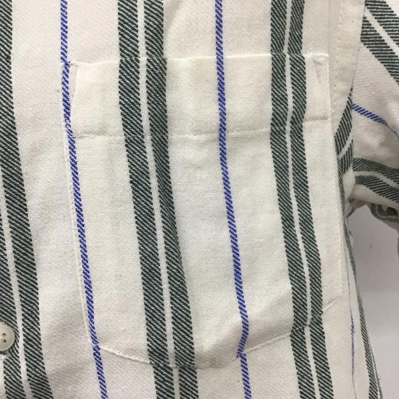 ザラ ZARA シャツ、ブラウス 半袖 半袖シャツ カラーシャツ 半袖カットソー ストライプシャツ L ストライプ マルチカラー / マルチカラー /  メンズ USED 古着 中古 10110398