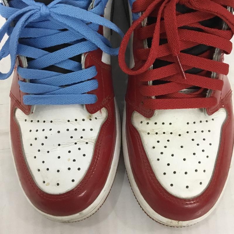 ナイキ NIKE スニーカー スニーカー CK5666-100 AIR JORDAN 1 RETRO HIGH OG FEARLESS 27.5cm 27.5cm ロゴ、文字 白 / ホワイト / X 黒 / ブラック / X 赤 / レッド / X 水色 / ライトブルー / メンズ USED 古着 中古 10123647