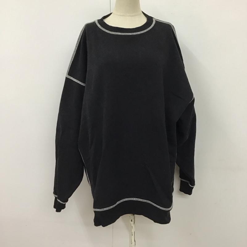スライ SLY トレーナー 長袖 039FAN90-6040 スウェット トレーナー FREE 無地 黒 / ブラック / レディース USED 古着 中古 10117302