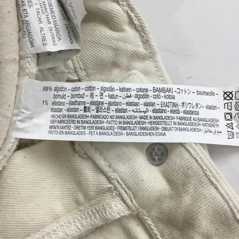 ザラ ZARA パンツ デニム、ジーンズ 0108 032 712 ストレッチ 無地 アイボリー / アイボリー / レディース USED 古着 中古 10144650