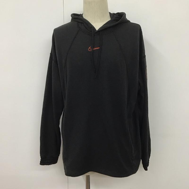 ナイキ NIKE カットソー 長袖 cu4998-010 スウェットパーカーフリースISOPXプルオーバーフーディ 長袖カットソー スポーツウェア L ロゴ、文字 黒 / ブラック / メンズ USED 古着 中古 10107984