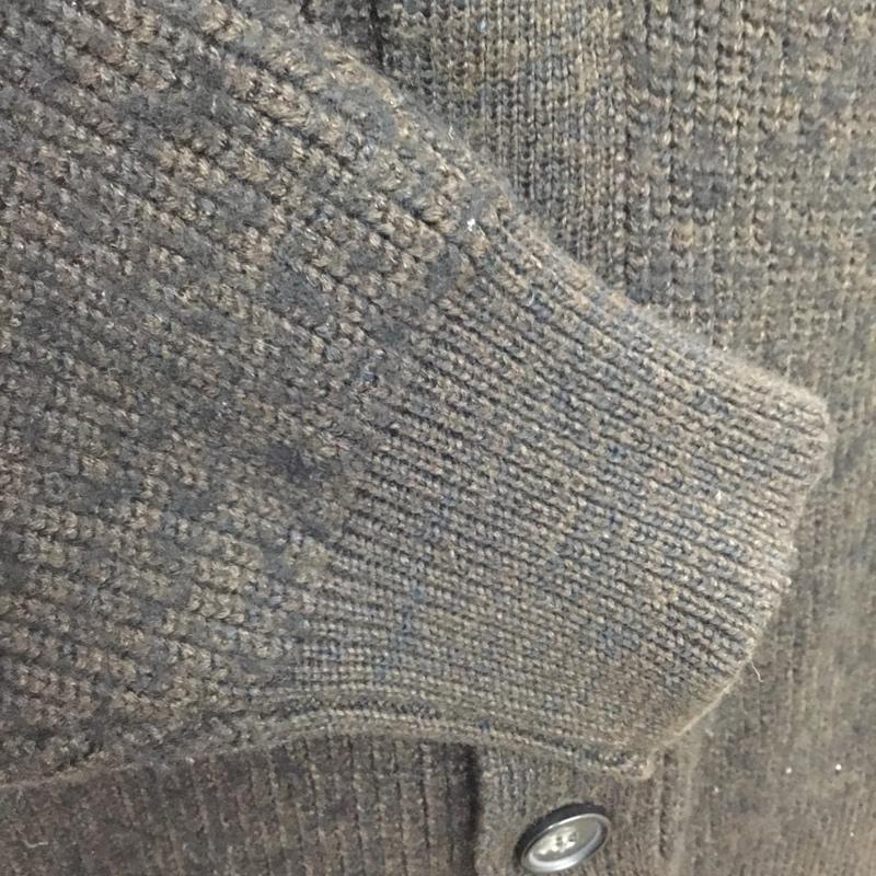 アダムエロペ ADAM ET ROPE カーディガン 長袖 長袖カーディガン 長袖ニットカーディガン 前開きボタン M 無地 茶 / ブラウン / メンズ USED 古着 中古 10110022