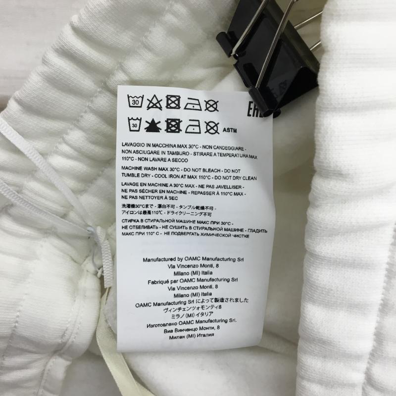 オーエーエムシー OAMC パンツ サルエルパンツ 23A28OAJ29 23AW スウェットパンツ L ロゴ、文字 白 / ホワイト /  メンズ USED 古着 中古 10124451