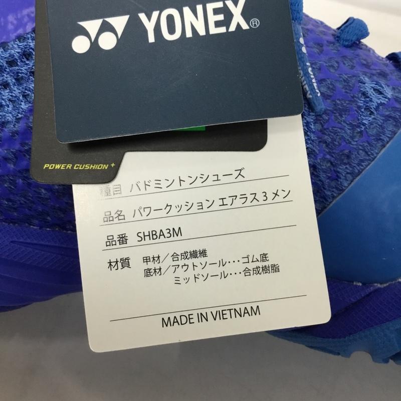 ヨネックス YONEX スニーカー スニーカー SHBA3M パワークッション エアラス3メン バドミントンシューズ 25.5cm 箱有 25.5cm ロゴ、文字 青 / ブルー / メンズ USED 古着 中古 10147950