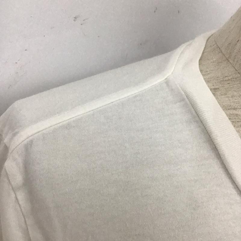 メゾンマルタンマルジェラ MAISONMARTINMARGIELA Tシャツ 半袖 半袖カットソー プリントTシャツ クルーネックカットソー 46 プリント 白 / ホワイト /  メンズ USED 古着 中古 10110946