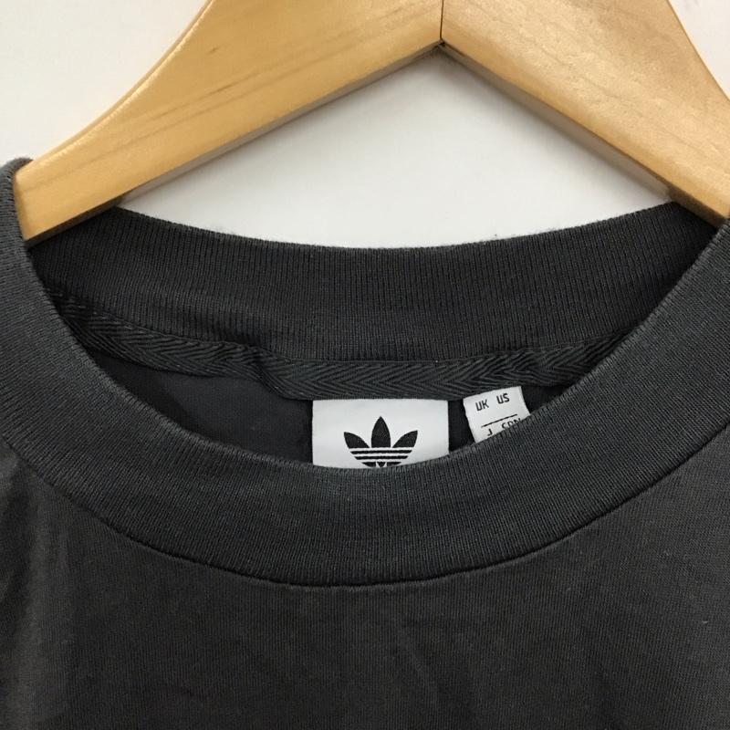 アディダス adidas Tシャツ 半袖 du9983 ボーイフレンドTシャツ 半袖カットソー プリントTシャツ L ロゴ、文字 灰 / グレー / レディース USED 古着 中古 10128747