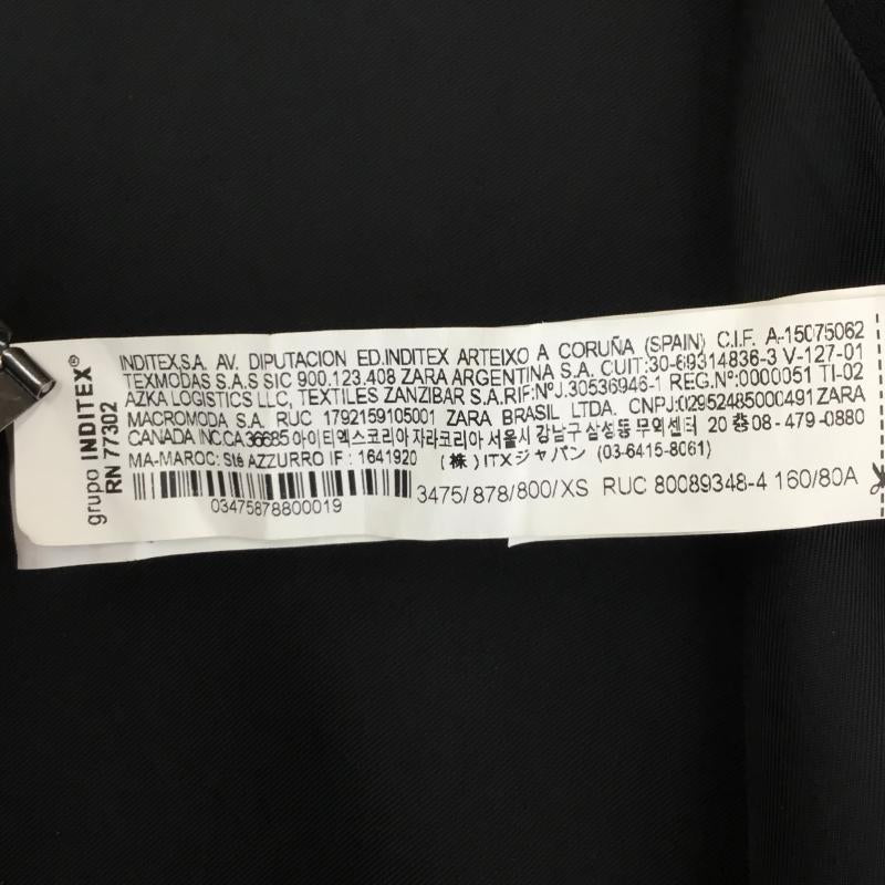 ザラ ZARA ベスト ベスト XS 無地 黒 / ブラック / レディース USED 古着 中古 10143560