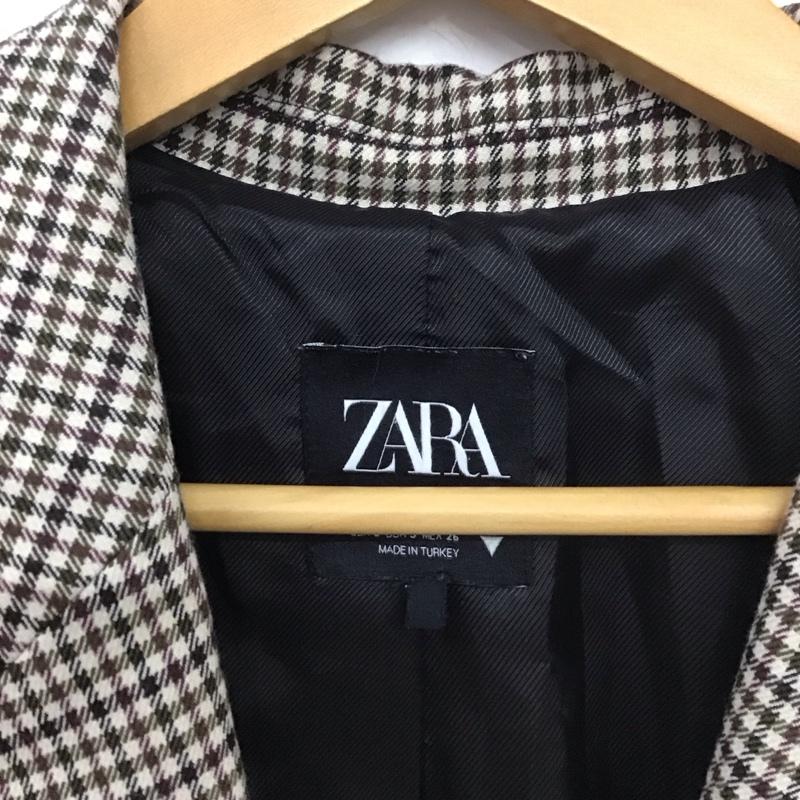 ザラ ZARA ジャケット、上着 ジャケット、ブレザー S チェック マルチカラー / マルチカラー / レディース USED 古着 中古 10139386