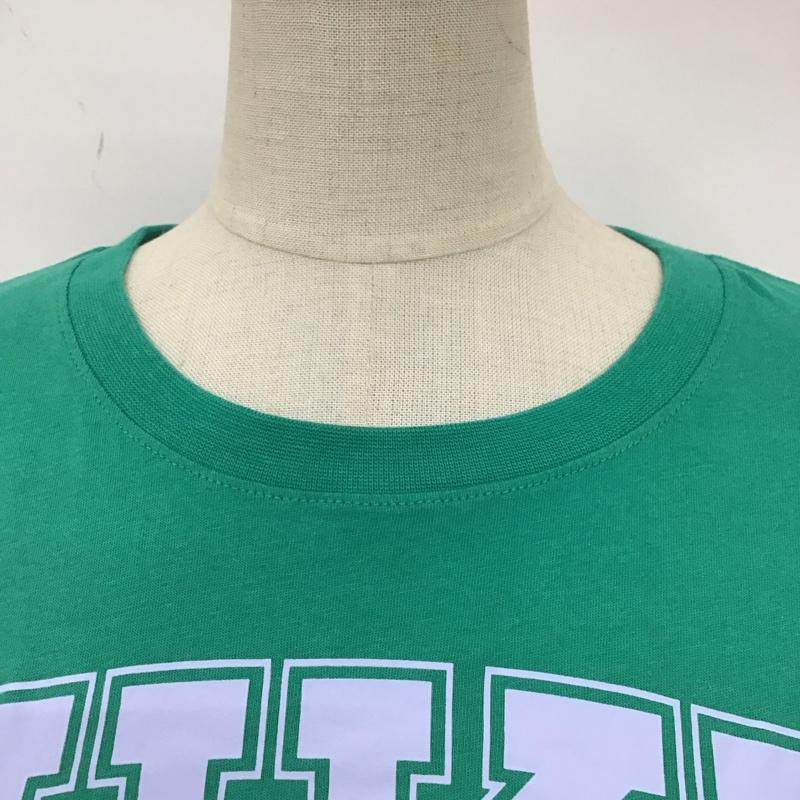 ナイキ NIKE Tシャツ 半袖 dr8988-370 NSWTEAMSSTシャツ 半袖カットソー プリントTシャツ クルーネックカットソー L ロゴ、文字 緑 / グリーン / レディース USED 古着 中古 10116308