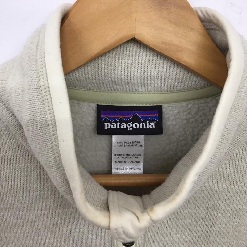 パタゴニア patagonia ジャケット、上着 ジャケット、ブレザー 25541fa14 ベターセータージャケット ジップアップジャケット スタンドカラー L ロゴ、文字 ベージュ / ベージュ / レディース USED 古着 中古 10138808