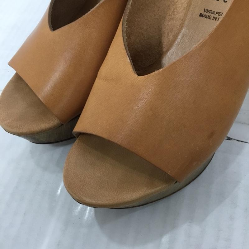 古着 USED サンダル サンダル TENDENZA ウエッジソール 38 箱有 無地 茶 / ブラウン / レディース USED 古着 中古 10123628