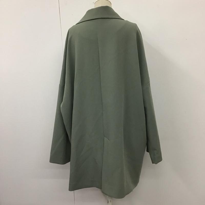 ローリーズファーム LOWRYS FARM ジャケット、上着 ジャケット、ブレザー LF721005AD ダブルクロスジャケット オーバーサイズ FREE 無地 薄緑 / ライトグリーン / レディース USED 古着 中古 10112036