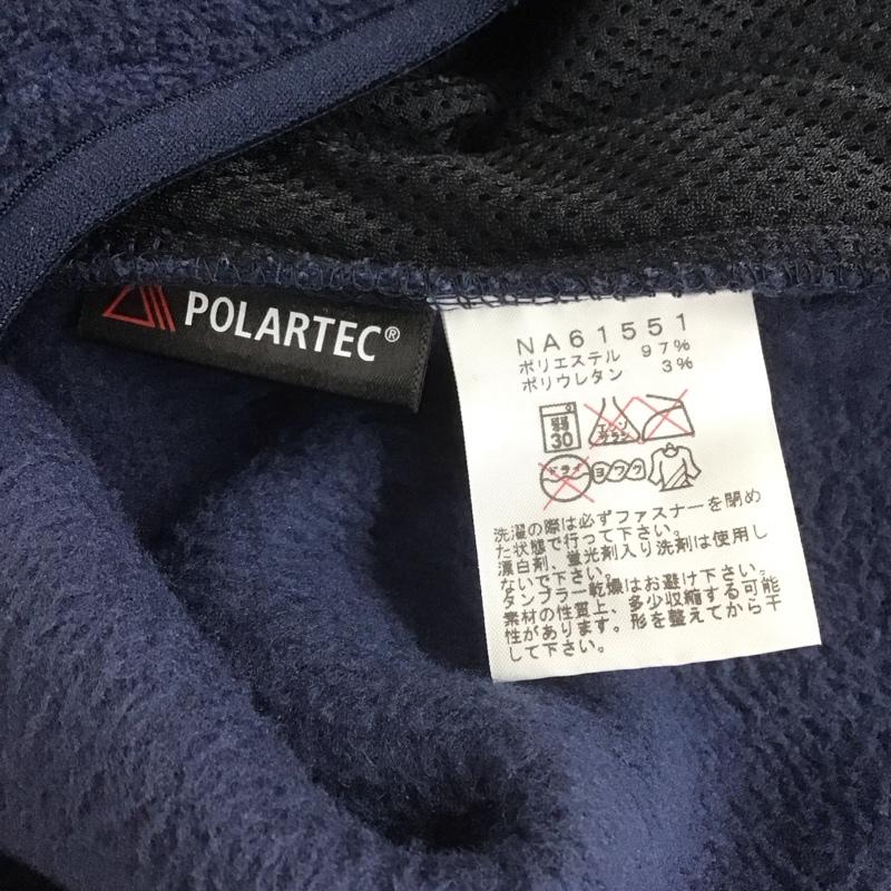 ザノースフェイス THE NORTH FACE ジャケット、上着 ジャンパー、ブルゾン NA61551 バーサミッドジップカーディガン フリースジャケット ジップアップジャケット LL ロゴ、文字 紺 / ネイビー / メンズ USED 古着 中古 10107120