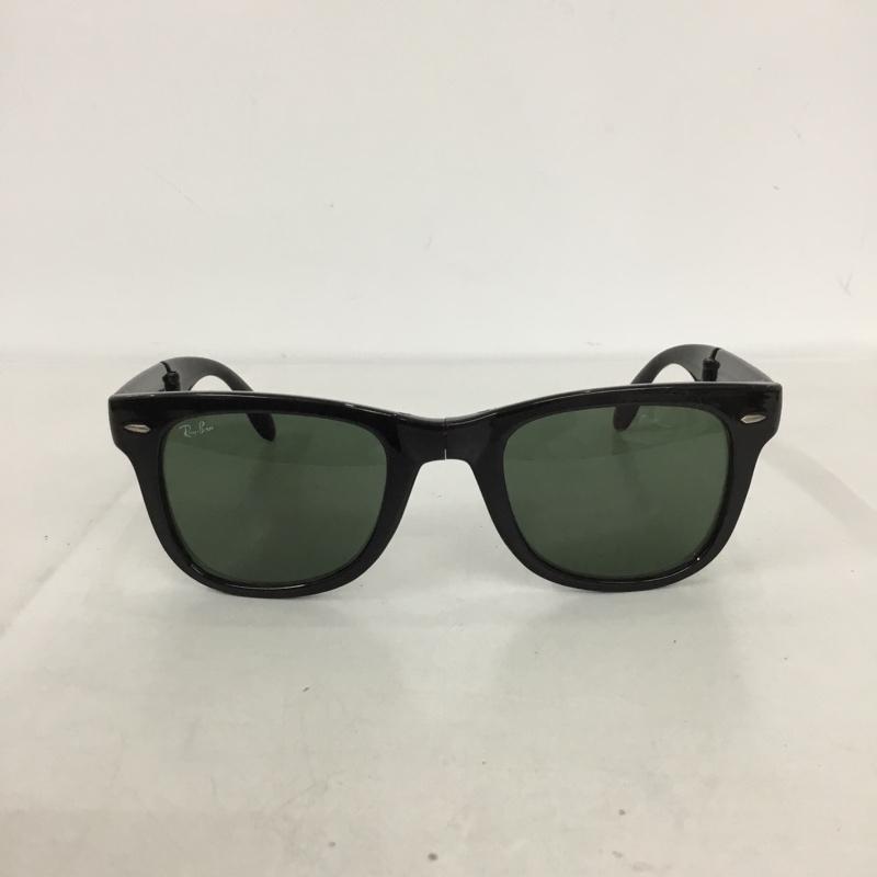 レイバン Ray-Ban めがね・サングラス サングラス FOLDING WAYFARER 折りたたみ ロゴ、文字 黒 / ブラック / メンズ USED 古着 中古 10131806