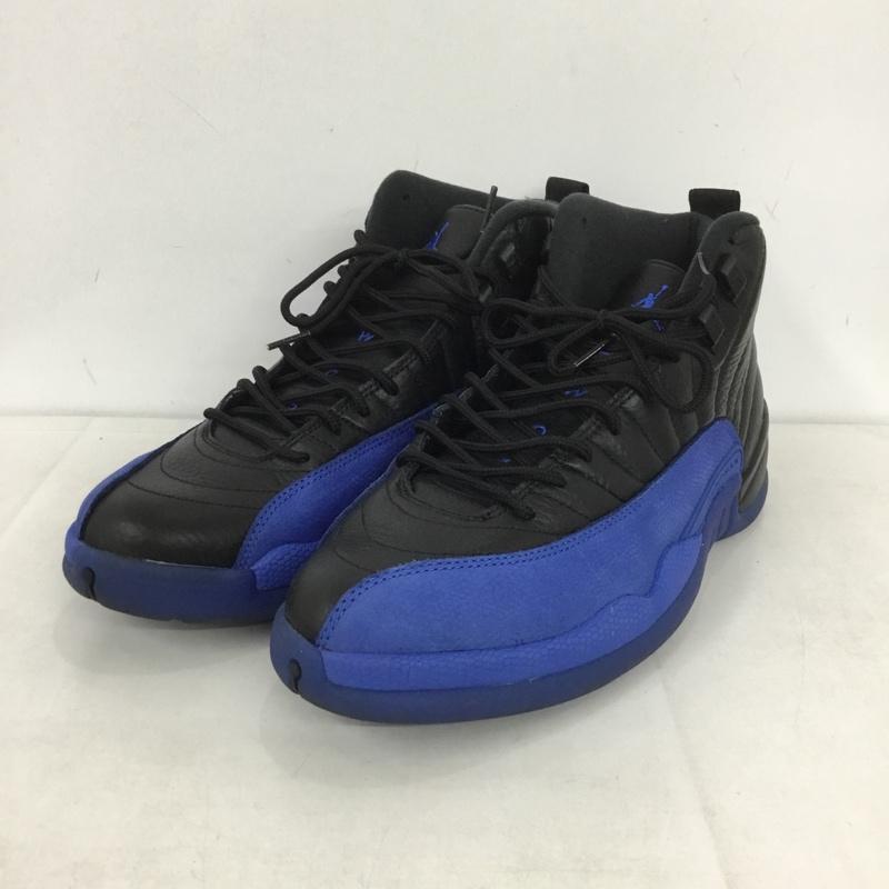 ナイキ NIKE スニーカー スニーカー 130690-014 AIR JORDAN 12 RETRO 29cm 29.0cm ロゴ、文字 黒 / ブラック / X 青 / ブルー / メンズ USED 古着 中古 10138323