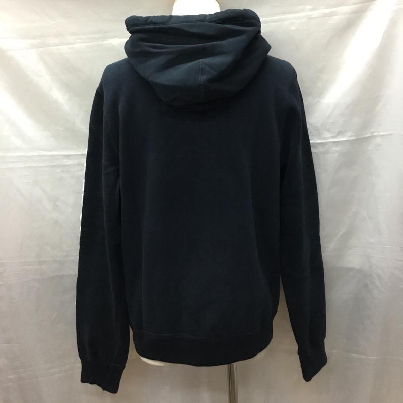 アバクロンビーアンドフィッチ ABERCROMBIE&FITCH パーカー 長袖 長袖パーカー フード付きパーカー プリントスウェット トレーナー XL ロゴ、文字 紺 / ネイビー / メンズ USED 古着 中古 10114999