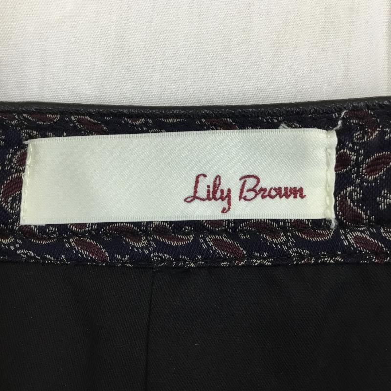 リリー ブラウン Lily Brown パンツ ショートパンツ 1 無地 黒 / ブラック / レディース USED 古着 中古 10138073