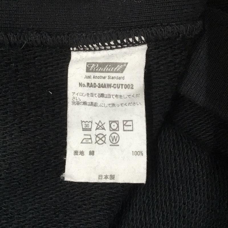 ラディアル RADIALL トレーナー 長袖 RAD-24AW-CUT002 Lowlane CREW NECK SWEATSHIRT LS タグ付き XL ロゴ、文字 黒 / ブラック / メンズ USED 古着 中古 10122598