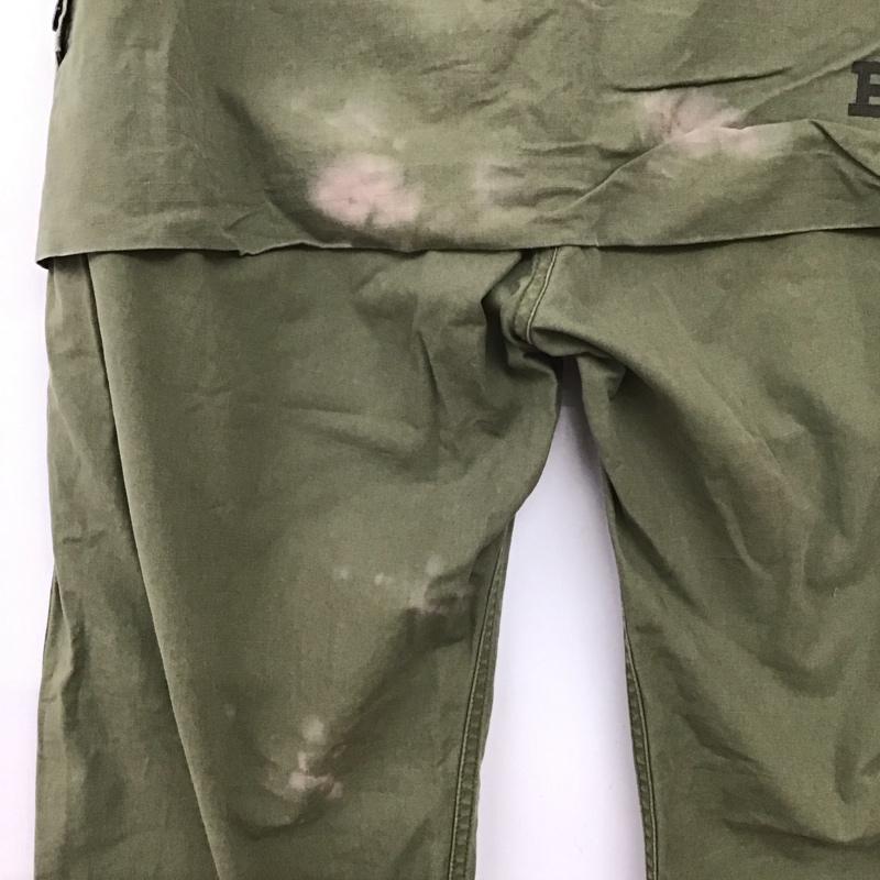 アベイシングエイプ A BATHING APE パンツ ワークパンツ、ペインターパンツ ミリタリーパンツ カジュアルパンツ スリムパンツ L ロゴ、文字 カーキ / カーキ /  メンズ USED 古着 中古 10126826