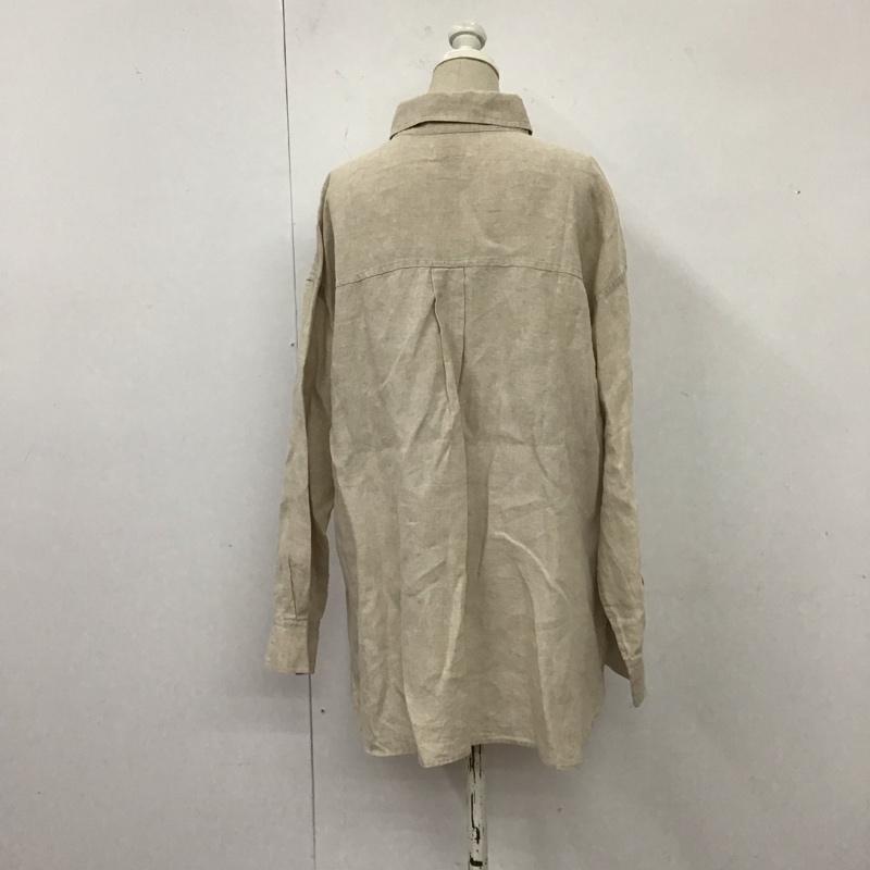 フリークスストア FREAK S STORE シャツ、ブラウス 長袖 201-3007 リネンシャツ FREE 無地 ベージュ / ベージュ / レディース USED 古着 中古 10116318