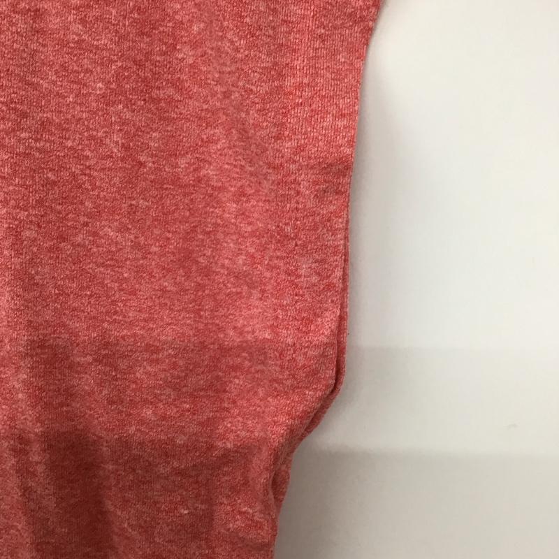 メルシーボークー mercibeaucoup, Tシャツ 半袖 プリントTシャツ クルーネックカットソー ノースリーブカットソー 1 ロゴ、文字 赤 / レッド / レディース USED 古着 中古 10136268