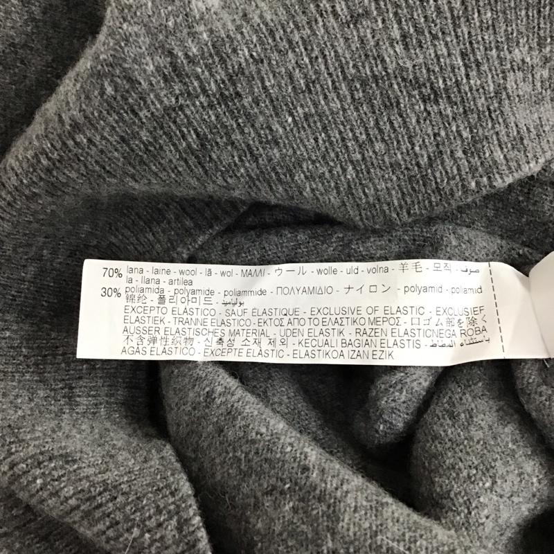 ザラ ZARA ニット、セーター 長袖 長袖ニットカットソー セーター クルーネック XL 無地 灰 / グレー / レディース USED 古着 中古 10118513