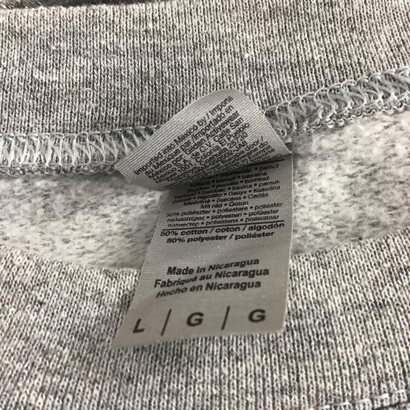 ギルダン GILDAN トレーナー 長袖 長袖トレーナー スウェット クルーネック プルオーバー 古着 L ロゴ、文字 灰 / グレー / メンズ USED 古着 中古 10145308