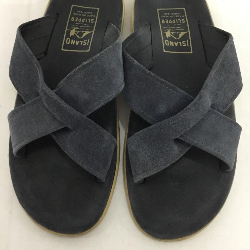 アイランドスリッパ ISLAND SLIPPER サンダル サンダル スエード 10 無地 紺 / ネイビー / メンズ USED 古着 中古 10149667