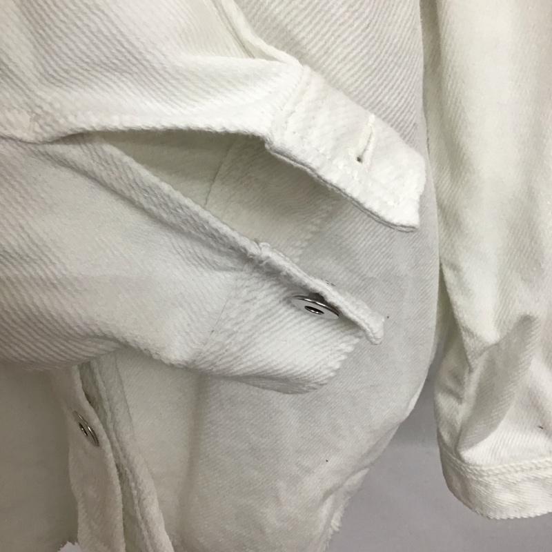 ザラ ZARA ジャケット、上着 ジャケット、ブレザー Gジャン デニムジャケット カラージャケット アウター M 無地 白 / ホワイト / レディース USED 古着 中古 10109252