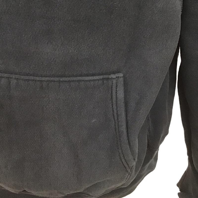 チャンピオン Champion パーカー 長袖 フーディ L 無地 黒 / ブラック / メンズ USED 古着 中古 10106382
