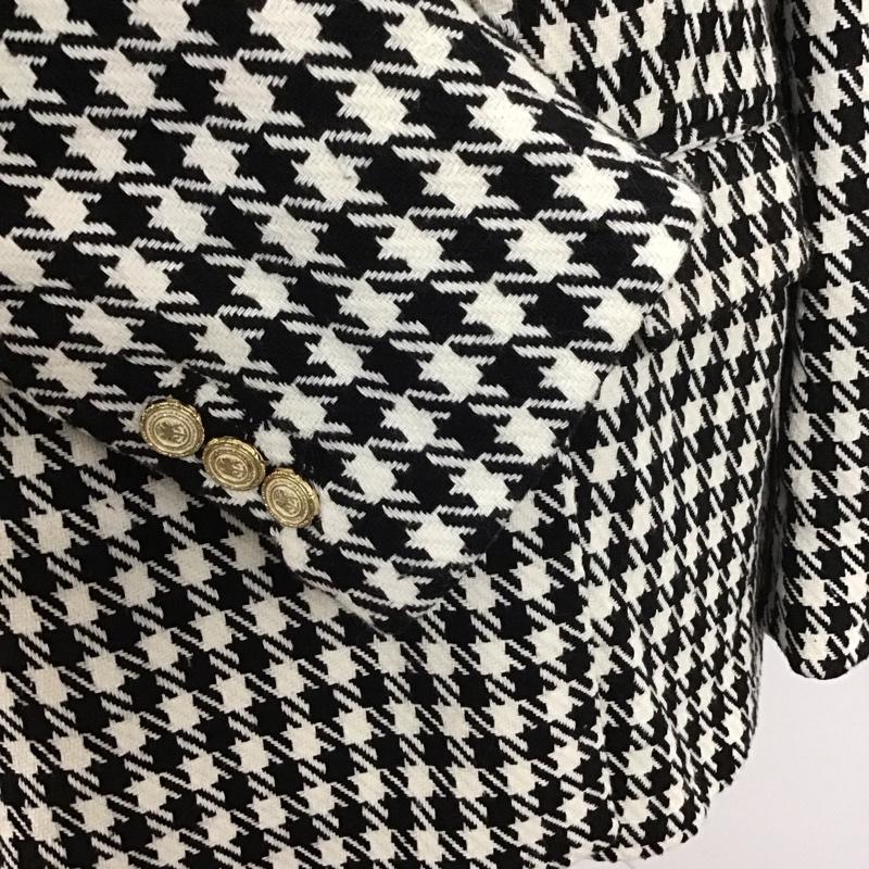 ザラ ZARA ジャケット、上着 ジャケット、ブレザー S 白 / ホワイト / X 黒 / ブラック / レディース USED 古着 中古 10106479