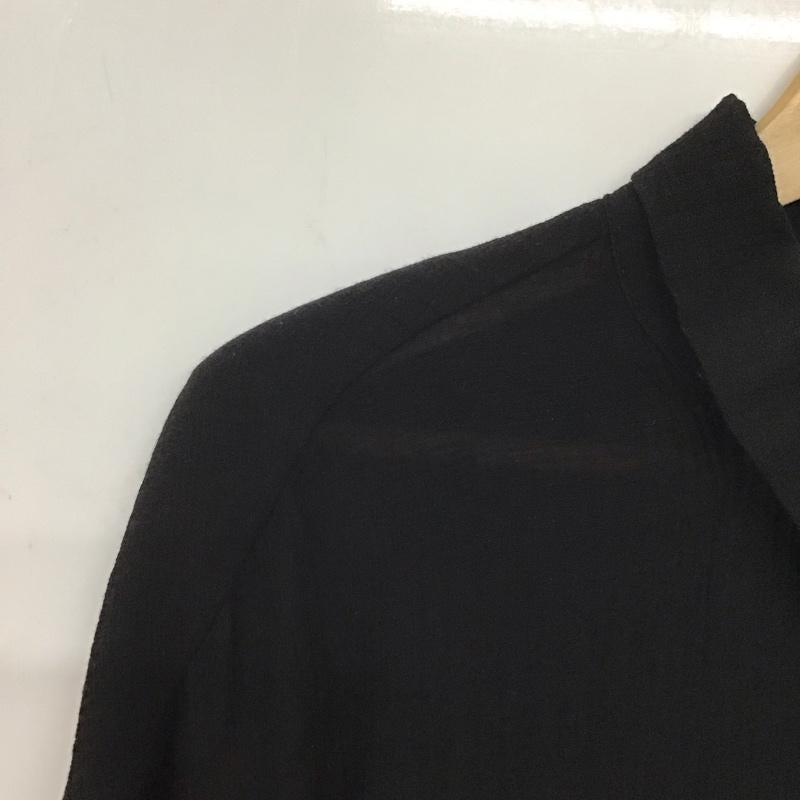 アズールバイマウジー AZUL BY MOUSSY シャツ、ブラウス 長袖 250GSB30-431F クレープシアーシャツ FREE 無地 黒 / ブラック / レディース USED 古着 中古 10138917