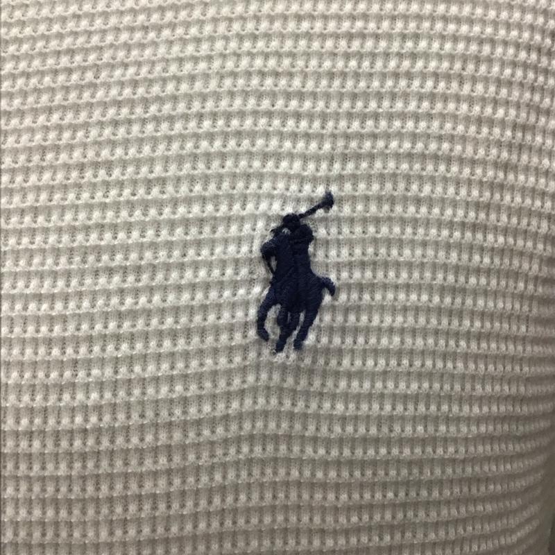 ポロラルフローレン POLO RALPH LAUREN カットソー 半袖 半袖カットソー ワッフル地 クルーネックカットソー 無地 XS 無地 白 / ホワイト /  メンズ USED 古着 中古 10111019