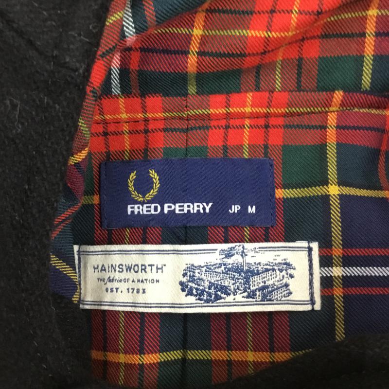 フレッドペリー FRED PERRY コート コート一般 ダッフルコート M 無地 黒 / ブラック / メンズ USED 古着 中古 10119978