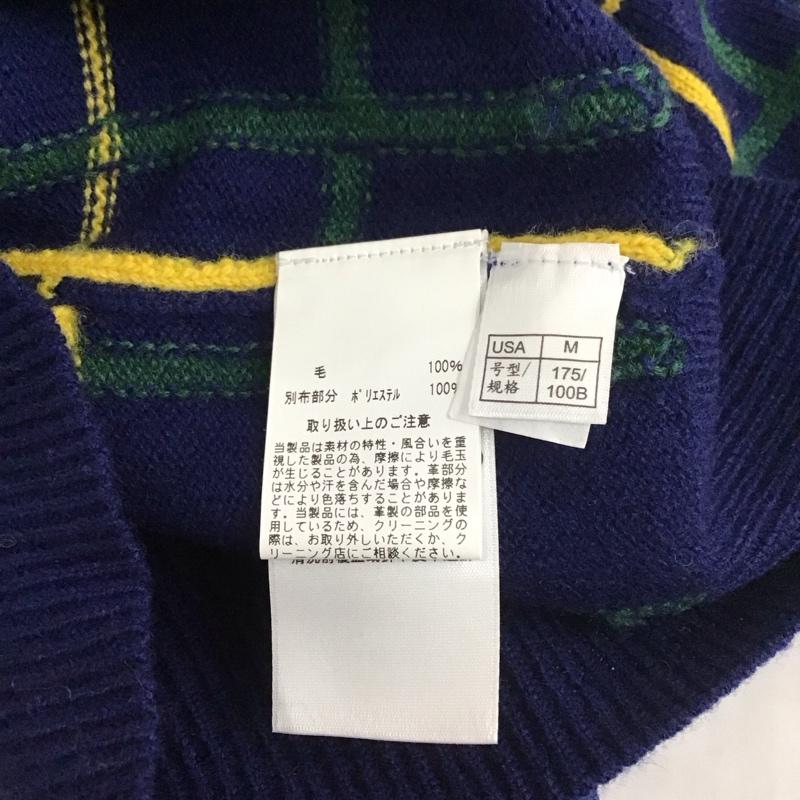 ブルックスブラザーズ BROOKS BROTHERS カーディガン 長袖 長袖ニットカーディガン リブニットカーディガン 前ボタン M チェック マルチカラー / マルチカラー / メンズ USED 古着 中古 10112833