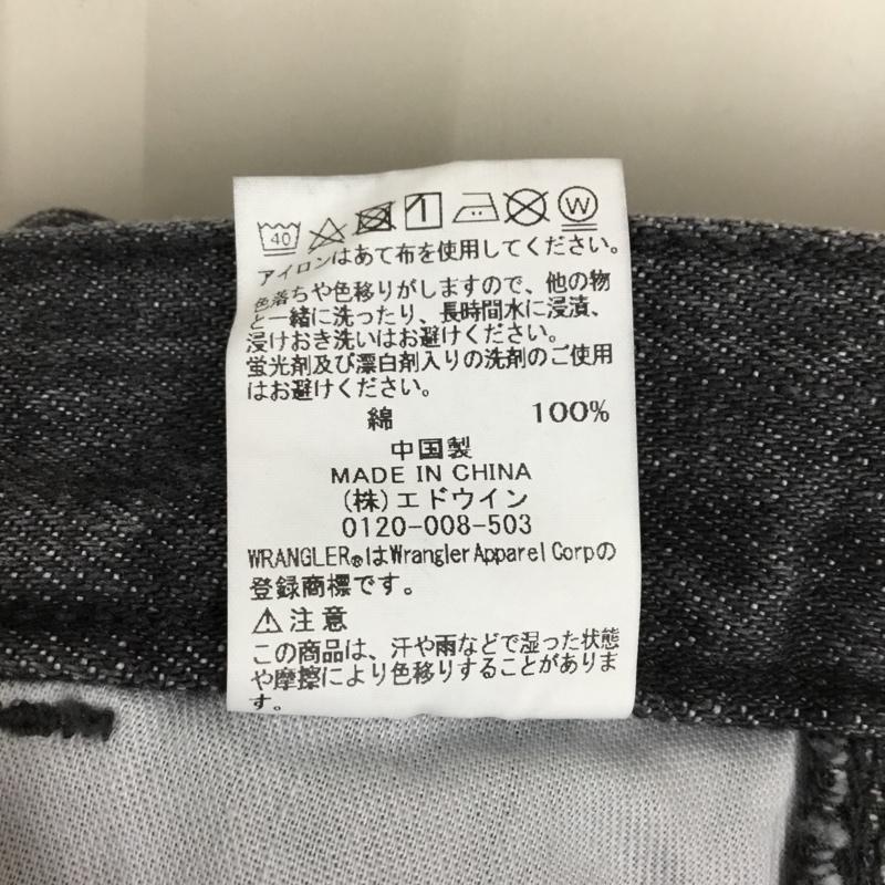 ラングラー Wrangler パンツ デニム、ジーンズ デニムパンツ ショートパンツ ハーフパンツ L 無地 黒 / ブラック /  メンズ USED 古着 中古 10121620