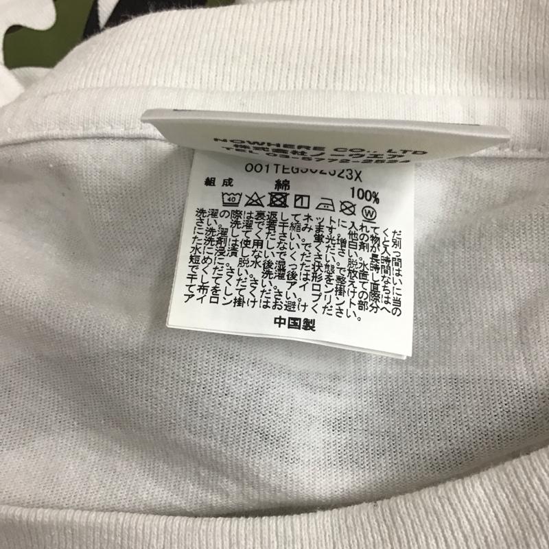 アベイシングエイプ A BATHING APE Tシャツ 半袖 半袖カットソー プリントTシャツ クルーネックカットソー XS プリント 白 / ホワイト / レディース USED 古着 中古 10117487