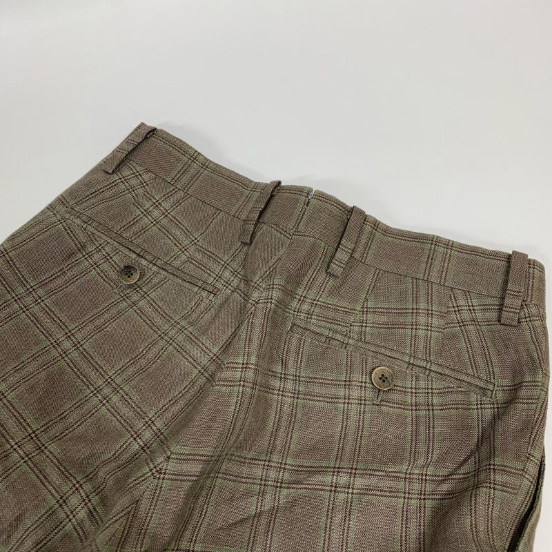 アルチザン ARTISAN パンツ スラックス 59-25PG02 S チェック 茶 / ブラウン / メンズ USED 古着 中古 10015964