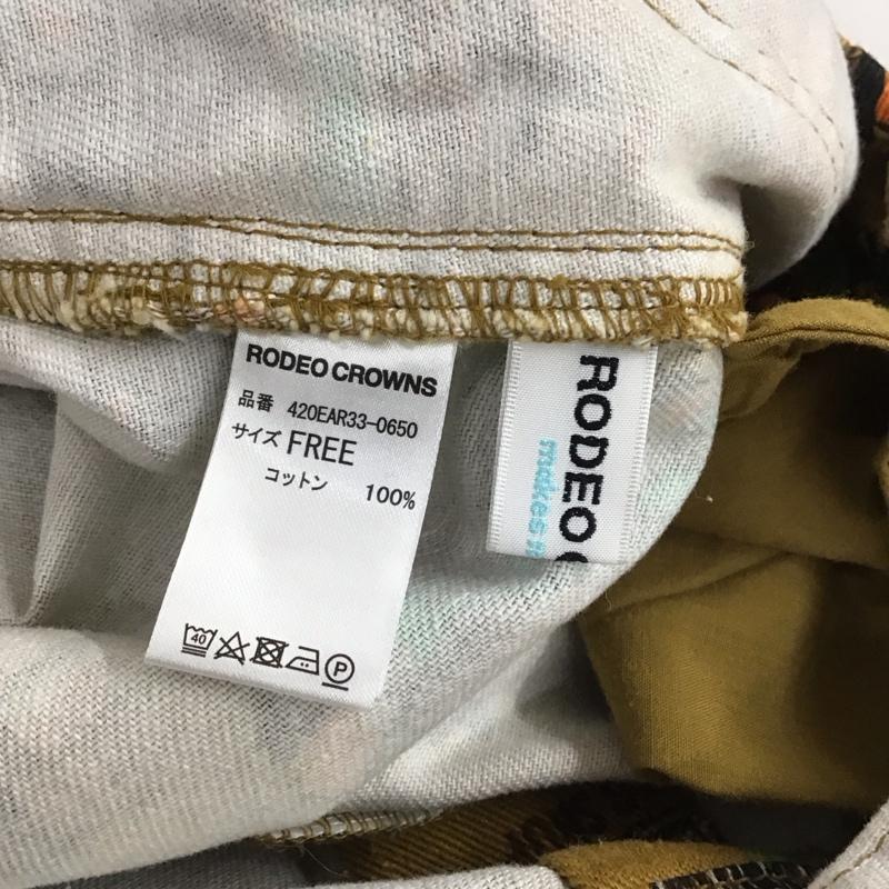 ロデオクラウンズ Rodeo Crowns サロペット・オーバーオール サロペット、オーバーオール 420EAR33-0650 TOWN TEX サロペット FREE 総柄 マルチカラー / マルチカラー / レディース USED 古着 中古 10133347